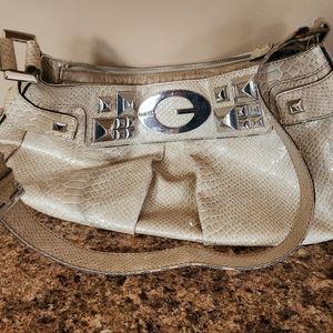 Guess Pearl Colored Shoulder Purse